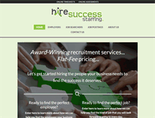 Tablet Screenshot of hiresuccessstaffing.com